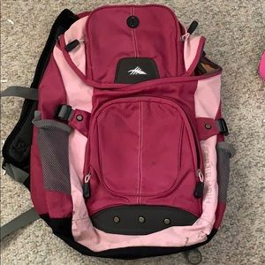 Pink back pack